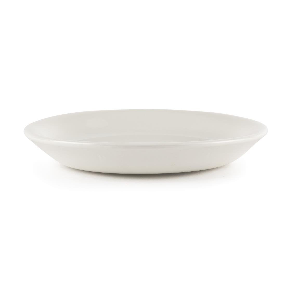 Churchill Plain Whiteware Small Saucers 140mm (Pack of 24) JD Catering Equipment Solutions Ltd