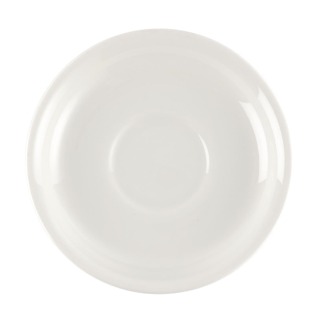 Churchill Plain Whiteware Small Saucers 140mm (Pack of 24) JD Catering Equipment Solutions Ltd