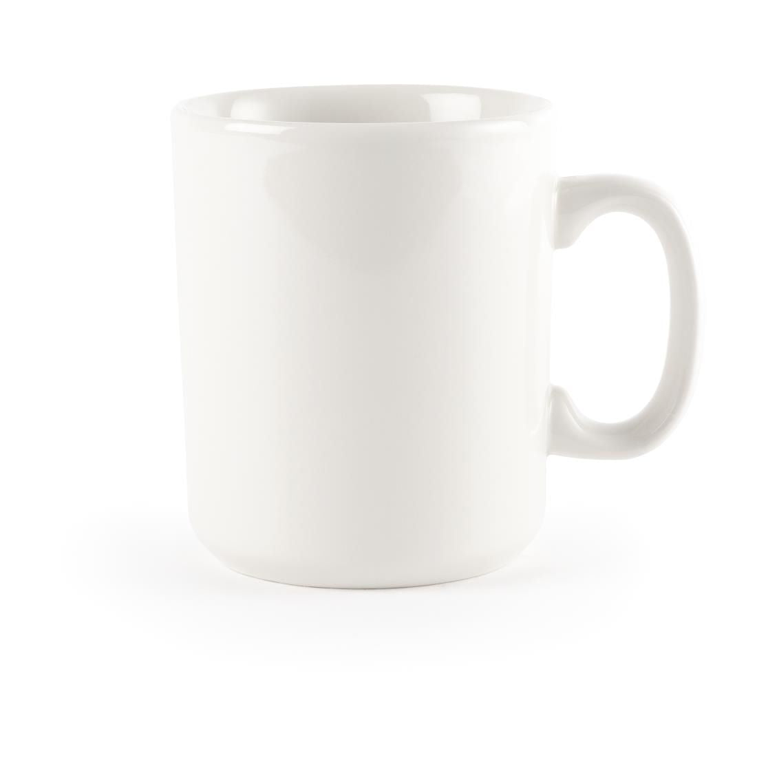 Churchill Plain Whiteware Windsor Mugs 284ml (Pack of 36) JD Catering Equipment Solutions Ltd