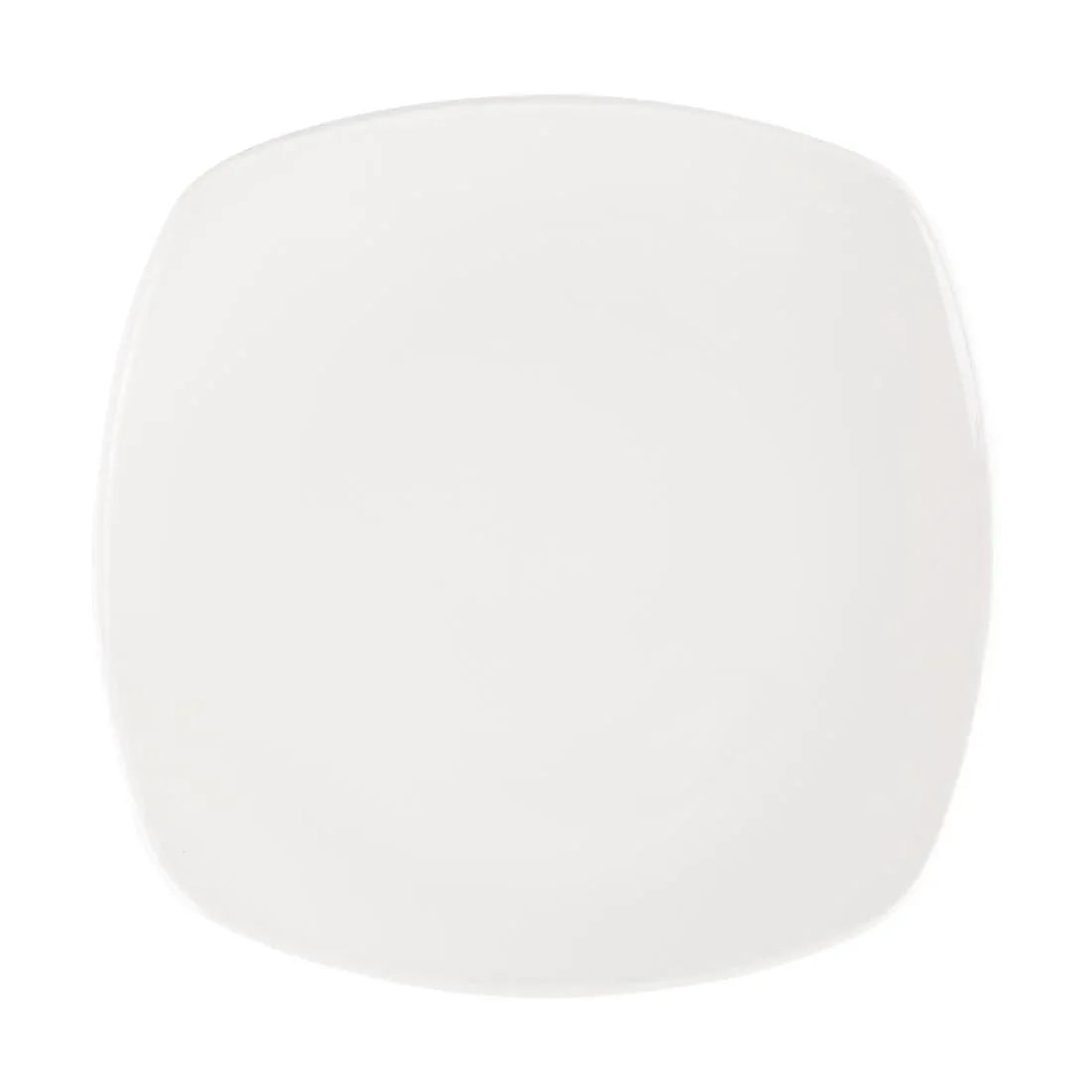 W889 Churchill Plain Whiteware X Squared Plates 252mm (Pack of 12) - JD Catering Equipment Solutions Ltd