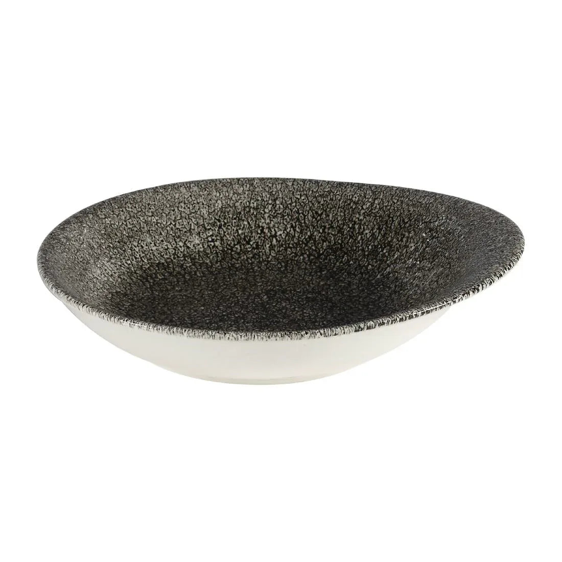 DY943 Churchill Raku Round Dish Quartz Black 185mm (Pack of 12) - JD Catering Equipment Solutions Ltd