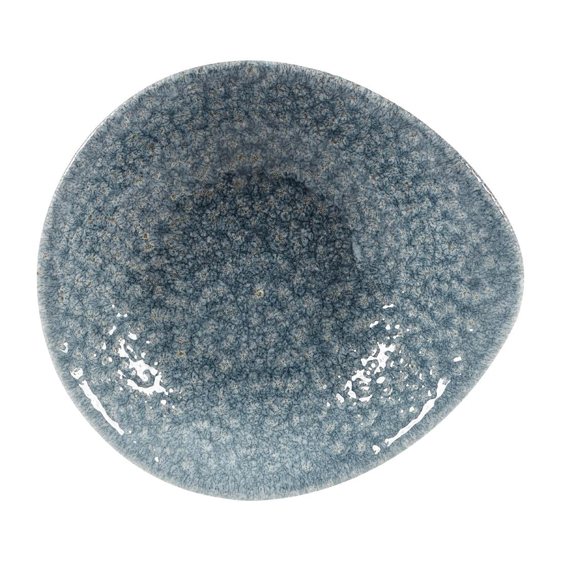 Churchill Raku Round Dish Topaz Blue 160mm (Pack of 12) JD Catering Equipment Solutions Ltd