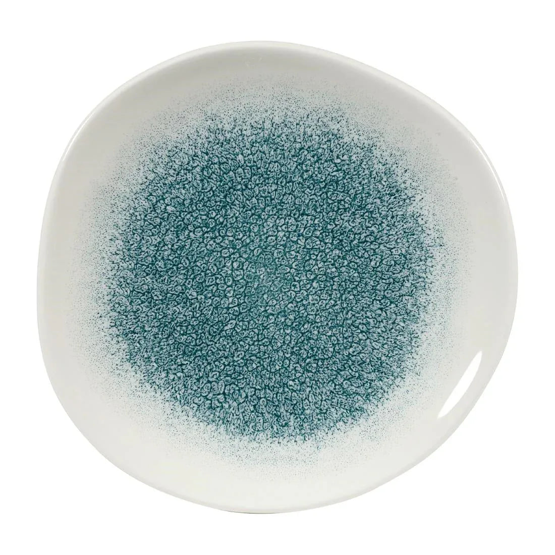 DY497 Churchill Raku Round Trace Plate Jade Green 186mm (Pack of 12) - JD Catering Equipment Solutions Ltd