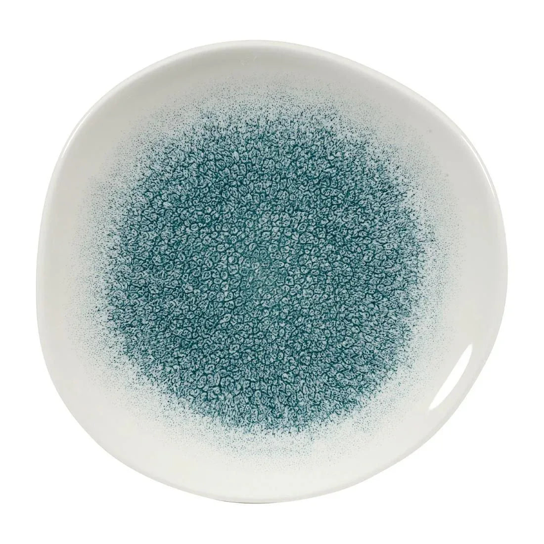 DY497 Churchill Raku Round Trace Plate Jade Green 186mm (Pack of 12) - JD Catering Equipment Solutions Ltd