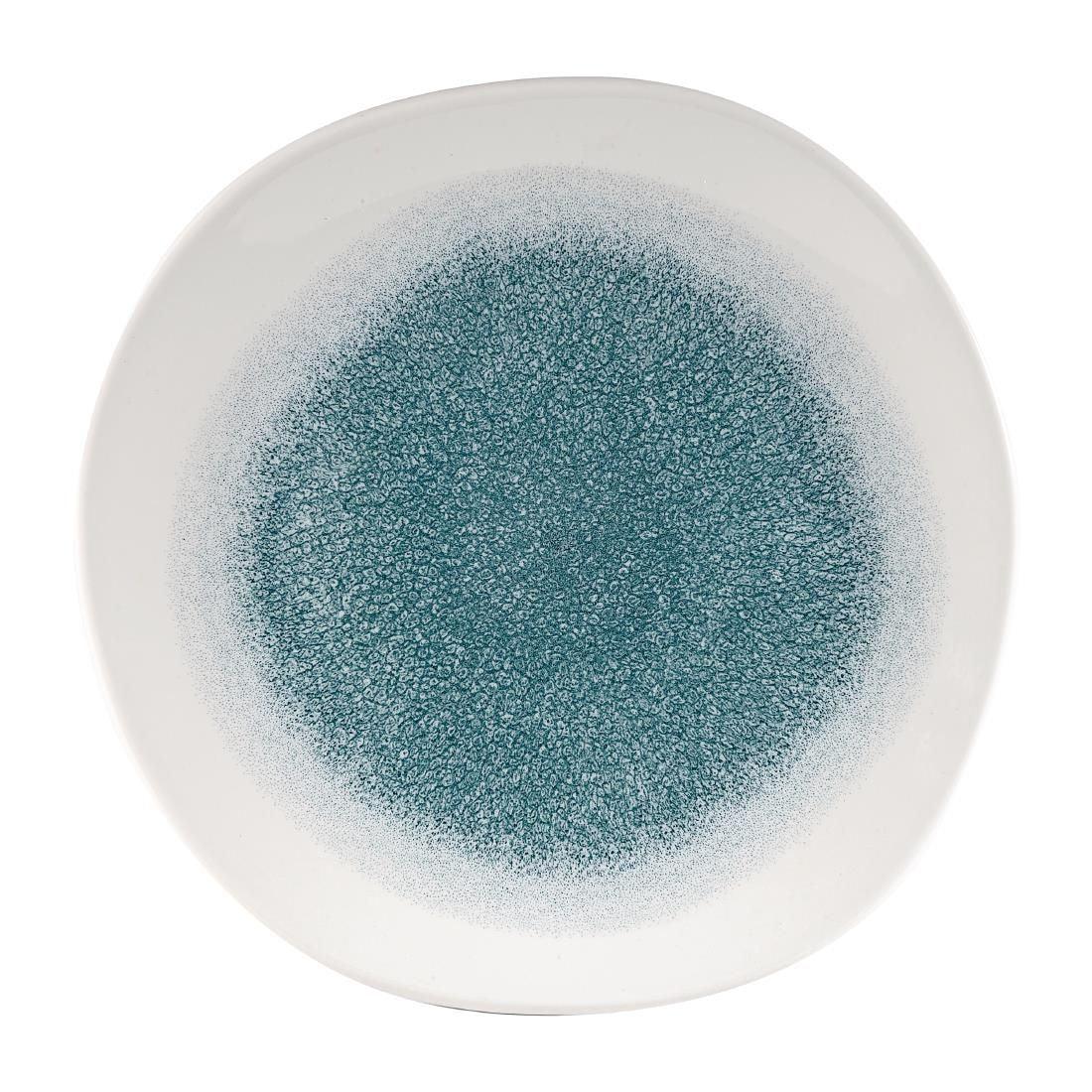 DY495 Churchill Raku Round Trace Plate Jade Green 264mm (Pack of 12) - JD Catering Equipment Solutions Ltd