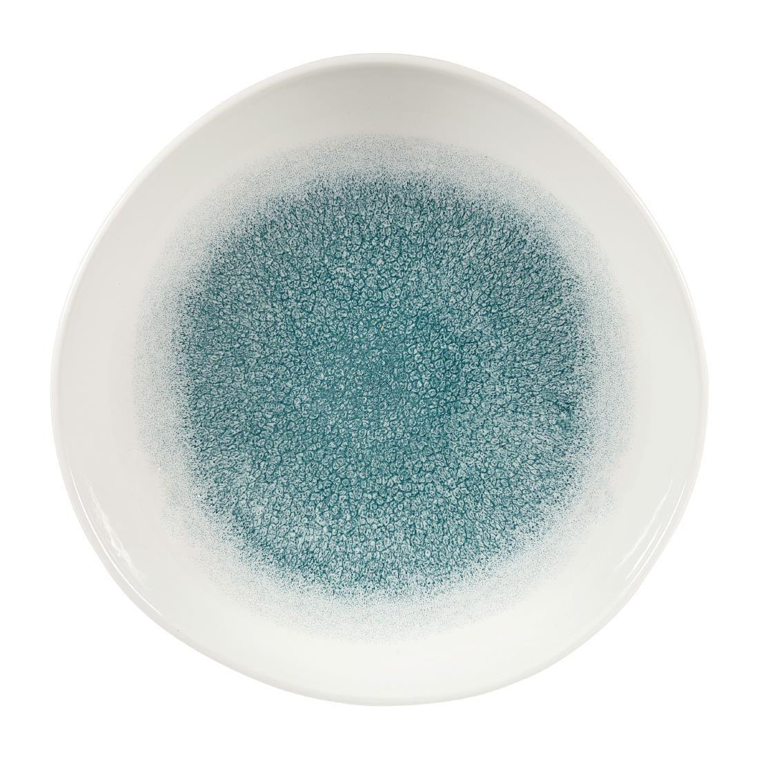 DY494 Churchill Raku Round Trace Plate Jade Green 286mm (Pack of 12) - JD Catering Equipment Solutions Ltd