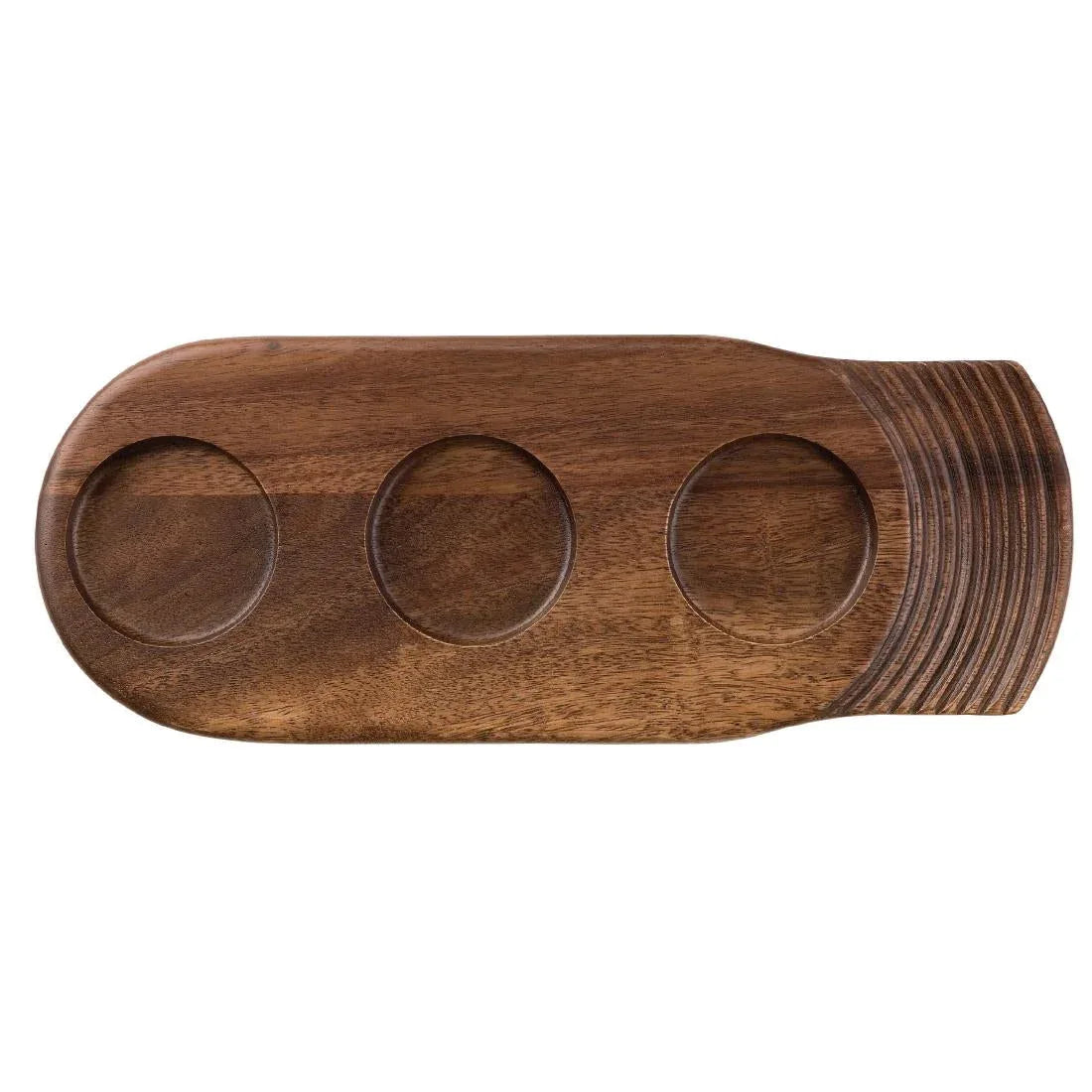 CD142 Churchill Single Handled Medium Wooden Boards 355mm (Pack of 4) - JD Catering Equipment Solutions Ltd