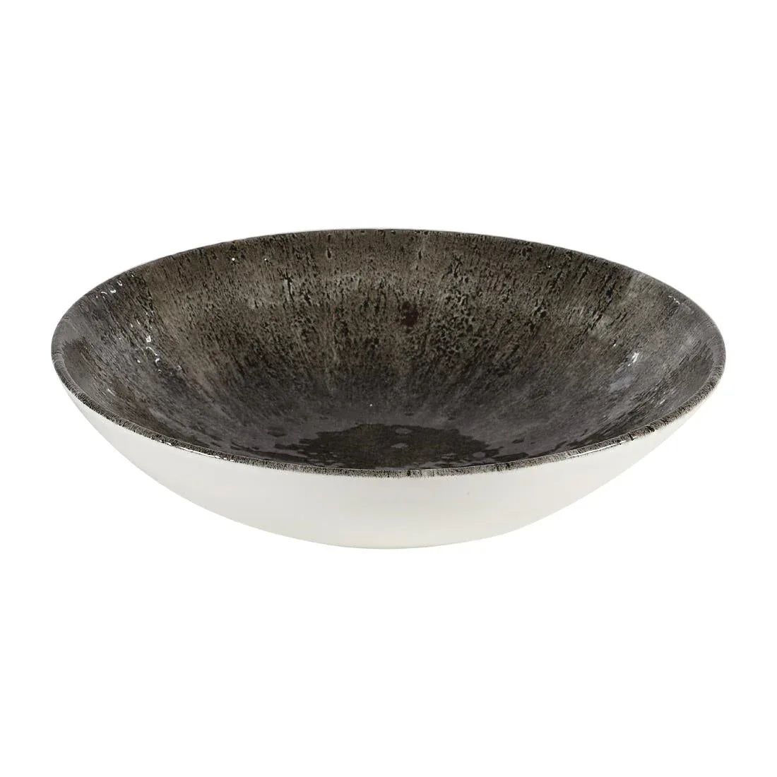 DY896 Churchill Stone Quartz Black Evolve Coupe Bowls 182mm (Pack of 12) - JD Catering Equipment Solutions Ltd