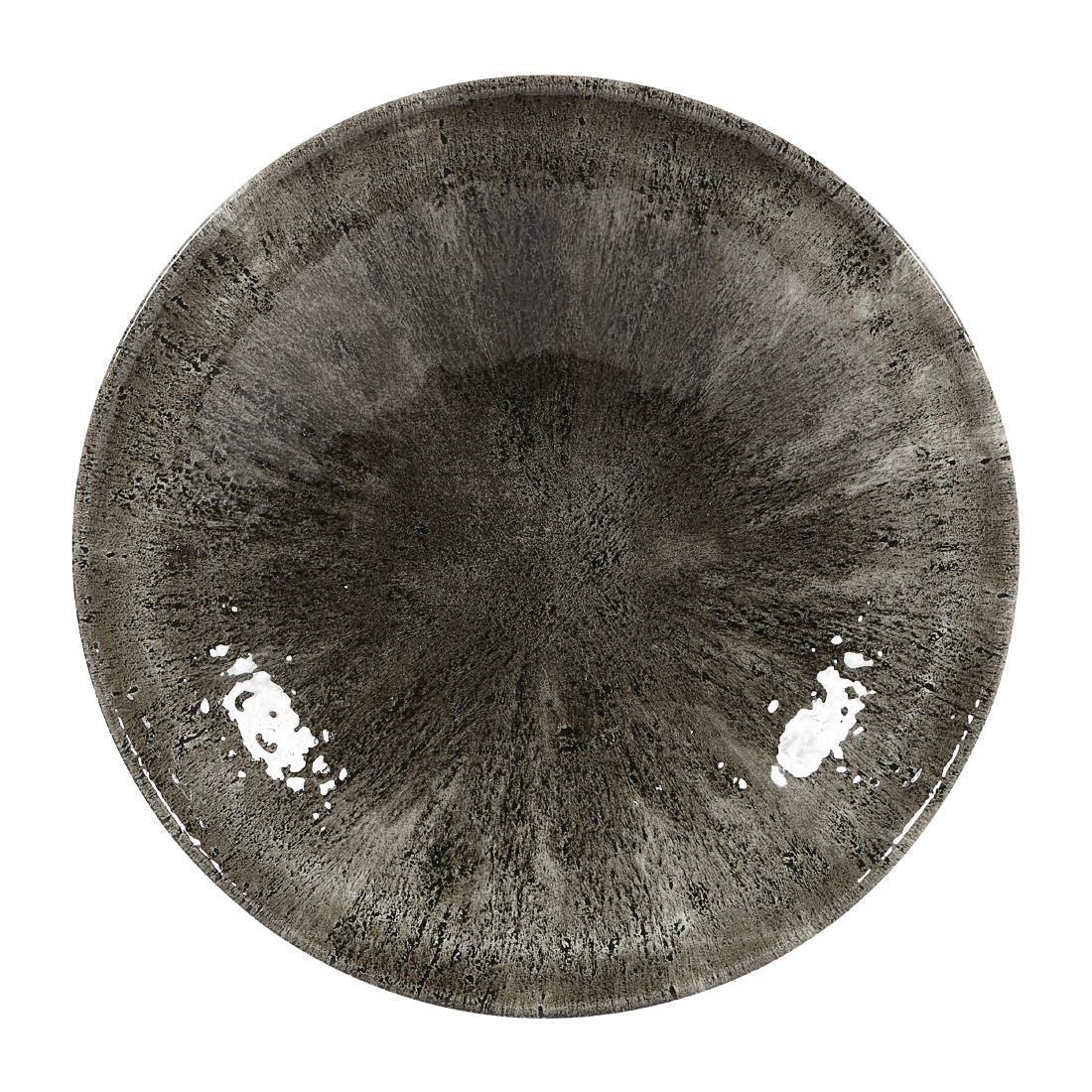 DY896 Churchill Stone Quartz Black Evolve Coupe Bowls 182mm (Pack of 12) - JD Catering Equipment Solutions Ltd