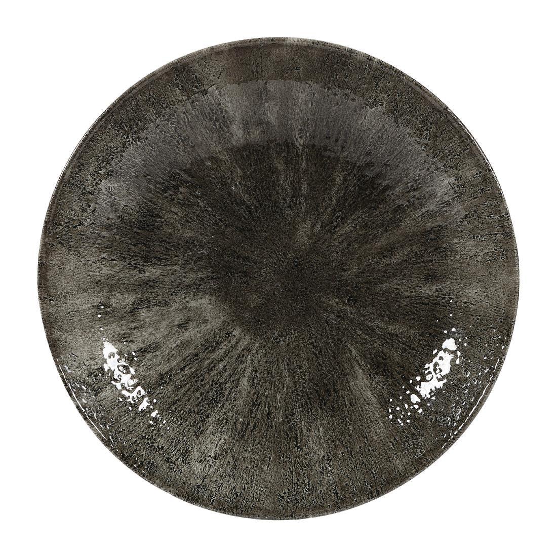 DY897 Churchill Stone Quartz Black Evolve Coupe Bowls 248mm (Pack of 12) - JD Catering Equipment Solutions Ltd