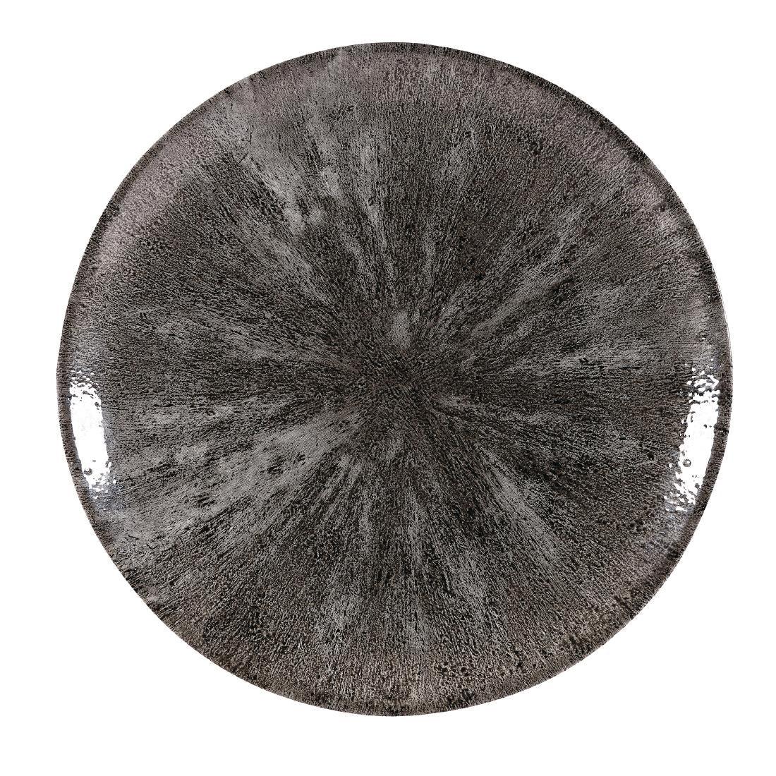 DY892 Churchill Stone Quartz Black Evolve Coupe Plates 288mm (Pack of 12) - JD Catering Equipment Solutions Ltd