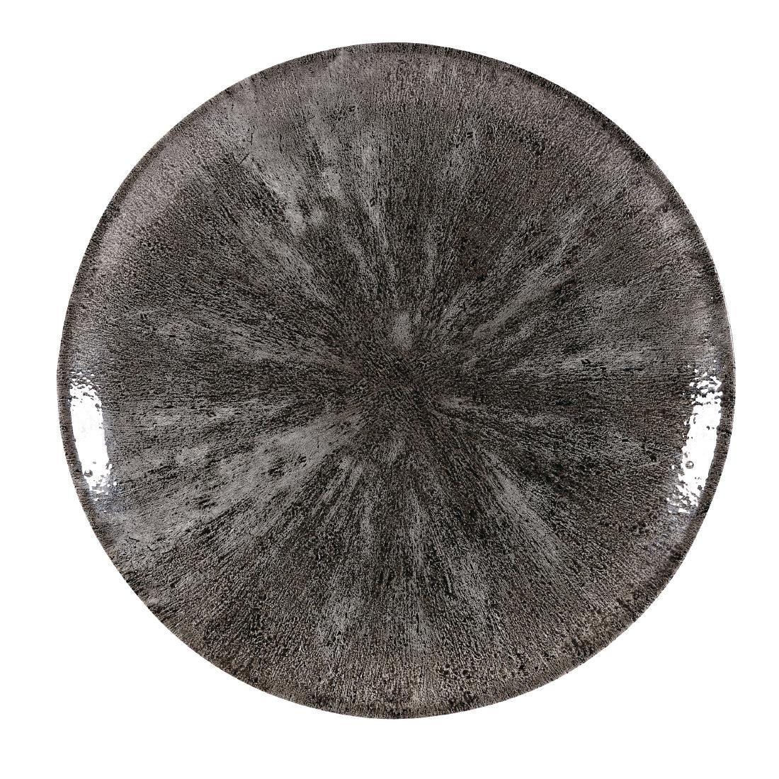 DY892 Churchill Stone Quartz Black Evolve Coupe Plates 288mm (Pack of 12) - JD Catering Equipment Solutions Ltd
