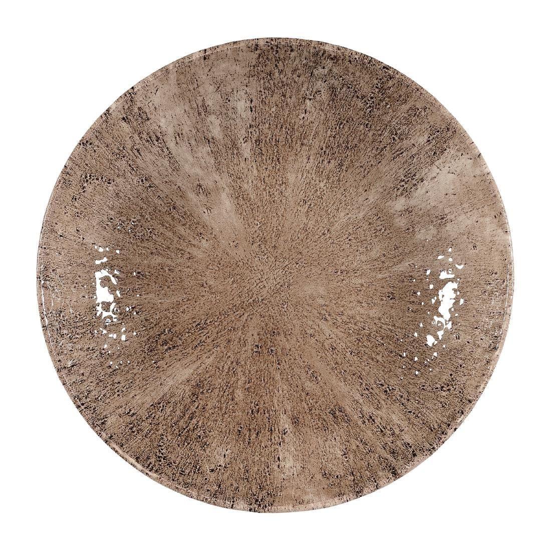 DY912 Churchill Stone Zircon Brown Evolve Coupe Plates 217mm (Pack of 12) - JD Catering Equipment Solutions Ltd