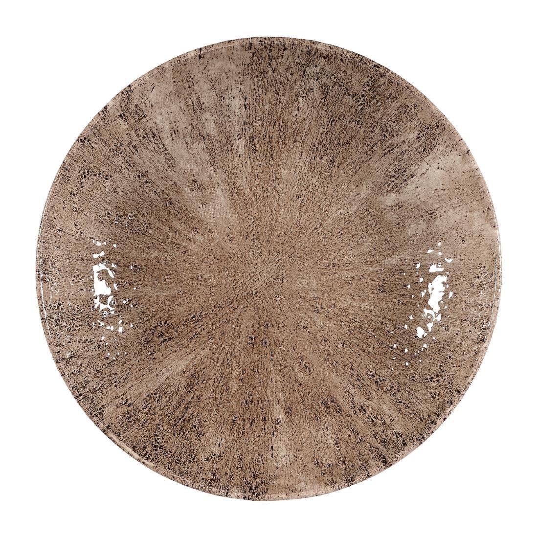 DY912 Churchill Stone Zircon Brown Evolve Coupe Plates 217mm (Pack of 12) - JD Catering Equipment Solutions Ltd