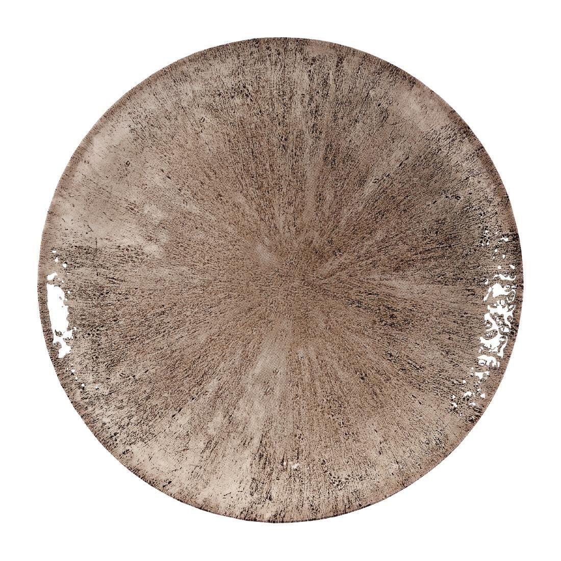 DY910 Churchill Stone Zircon Brown Evolve Coupe Plates 228mm (Pack of 12) - JD Catering Equipment Solutions Ltd