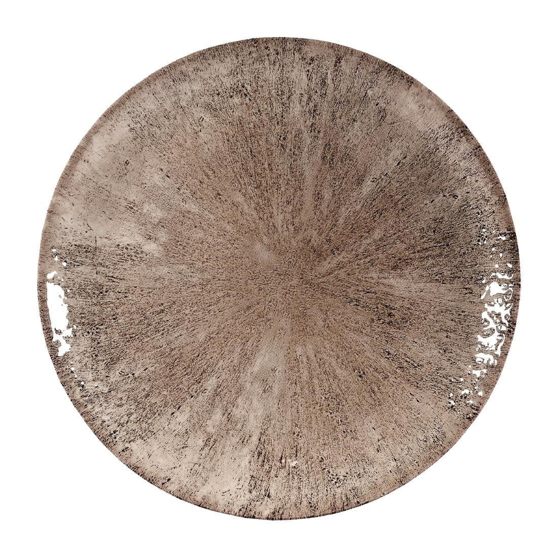 Churchill Stone Zircon Brown Evolve Coupe Plates 228mm (Pack of 12) JD Catering Equipment Solutions Ltd