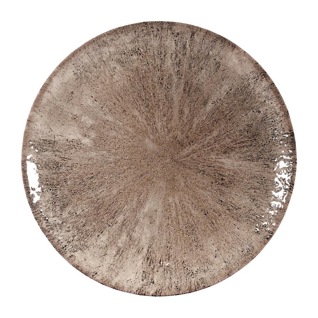 DY910 Churchill Stone Zircon Brown Evolve Coupe Plates 228mm (Pack of 12) - JD Catering Equipment Solutions Ltd