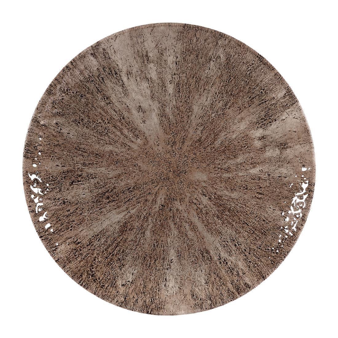 DY911 Churchill Stone Zircon Brown Evolve Coupe Plates 260mm (Pack of 12) - JD Catering Equipment Solutions Ltd