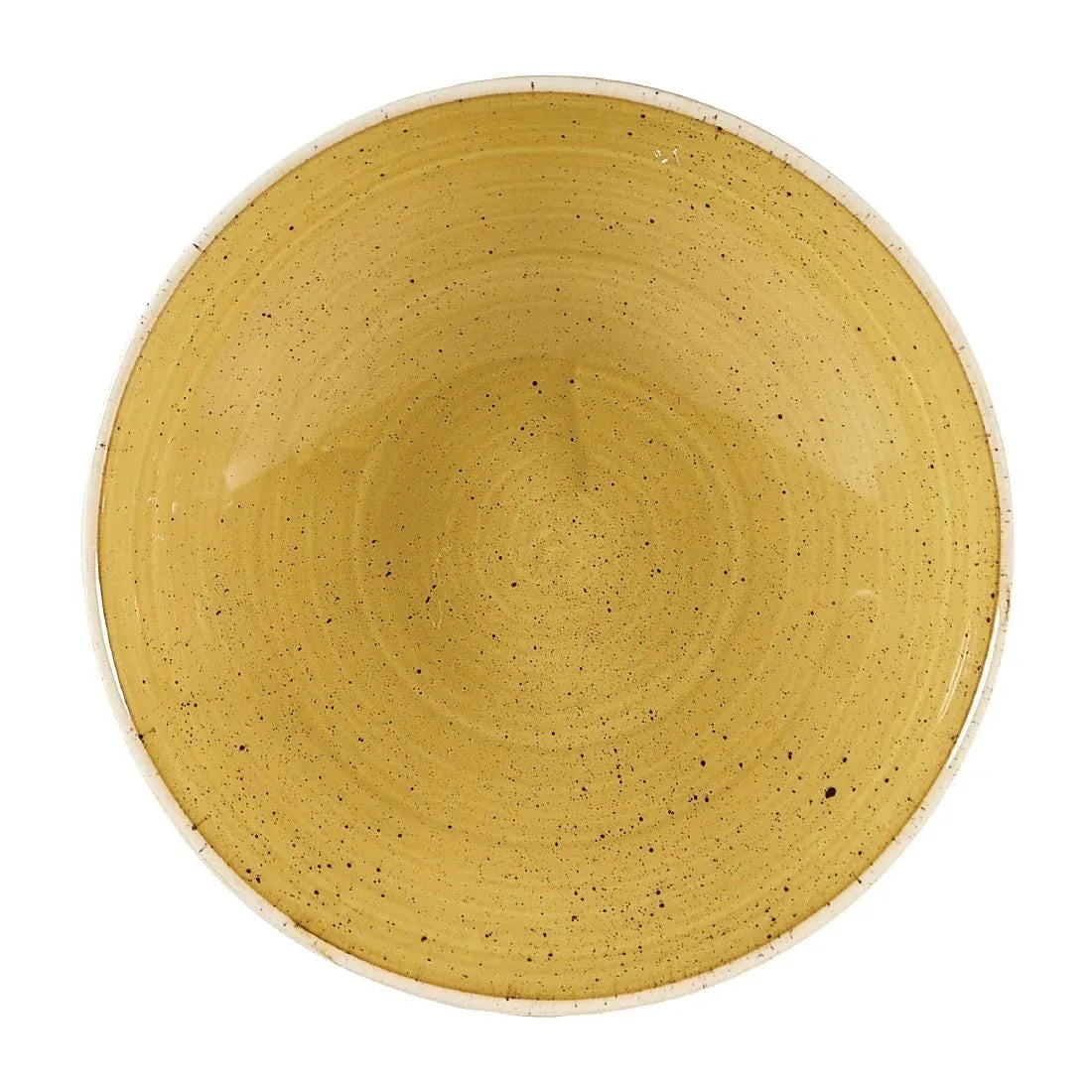 DW376 Churchill Stonecast Coupe Bowls Mustard Seed Yellow 182mm (Pack of 12) - JD Catering Equipment Solutions Ltd