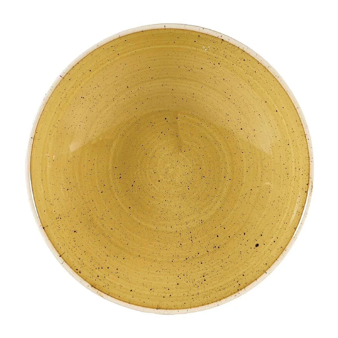 DW376 Churchill Stonecast Coupe Bowls Mustard Seed Yellow 182mm (Pack of 12) - JD Catering Equipment Solutions Ltd