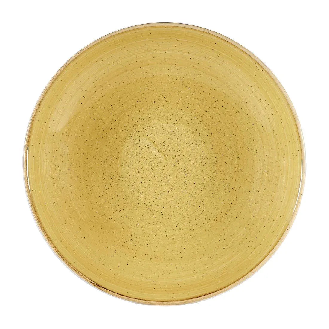 DW377 Churchill Stonecast Coupe Bowls Mustard Seed Yellow 310mm (Pack of 6) - JD Catering Equipment Solutions Ltd