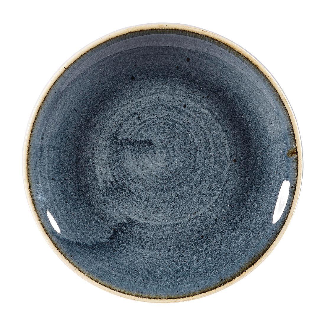 DW353 Churchill Stonecast Coupe Plates Blueberry 165mm (Pack of 12) - JD Catering Equipment Solutions Ltd