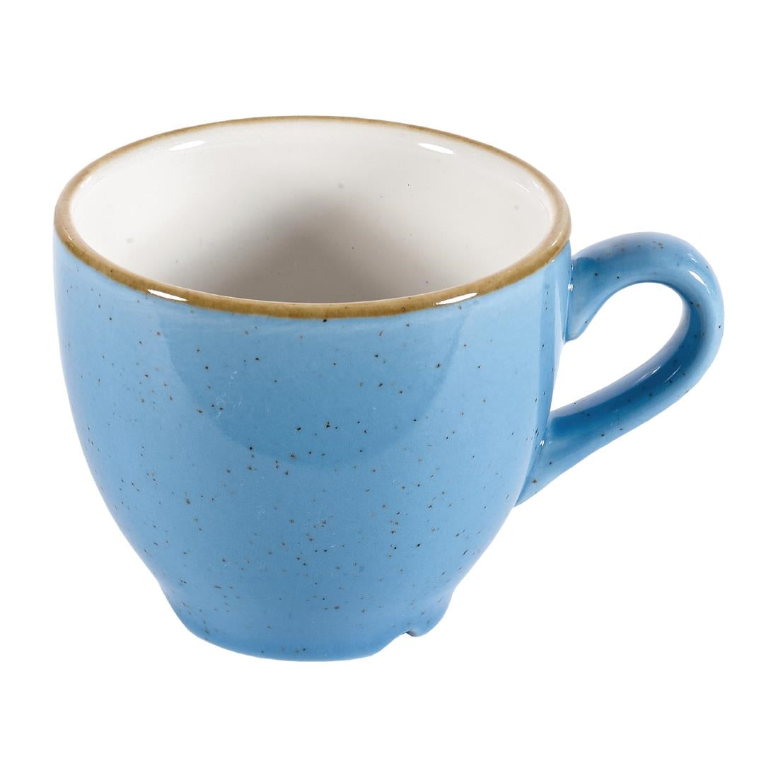 Churchill Stonecast Espresso Cups Cornflower Blue 100ml 3.5oz (Pack of 12) JD Catering Equipment Solutions Ltd
