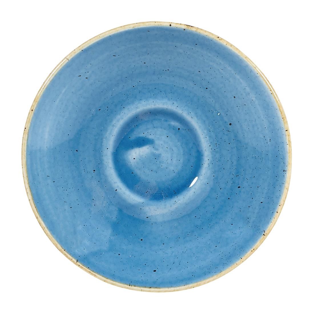 Churchill Stonecast Espresso Saucers Cornflower Blue 118mm (Pack of 12) JD Catering Equipment Solutions Ltd