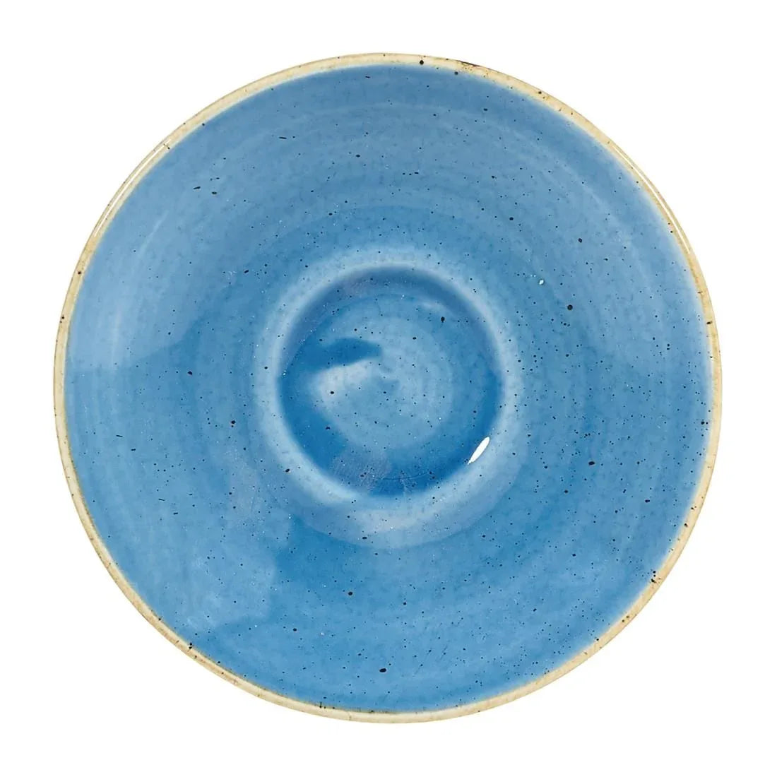 DY889 Churchill Stonecast Espresso Saucers Cornflower Blue 118mm (Pack of 12) - JD Catering Equipment Solutions Ltd