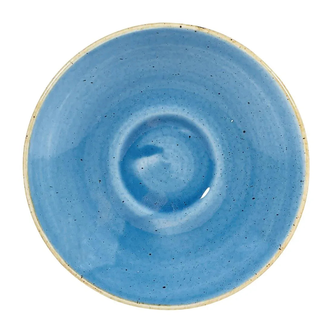 DY889 Churchill Stonecast Espresso Saucers Cornflower Blue 118mm (Pack of 12) - JD Catering Equipment Solutions Ltd
