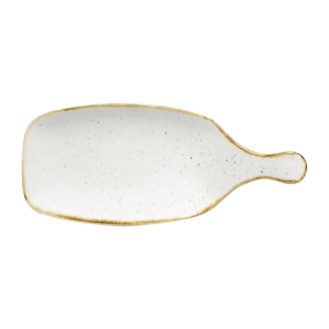 DY879 Churchill Stonecast Handled Paddles Barley White 284mm (Pack of 6) - JD Catering Equipment Solutions Ltd