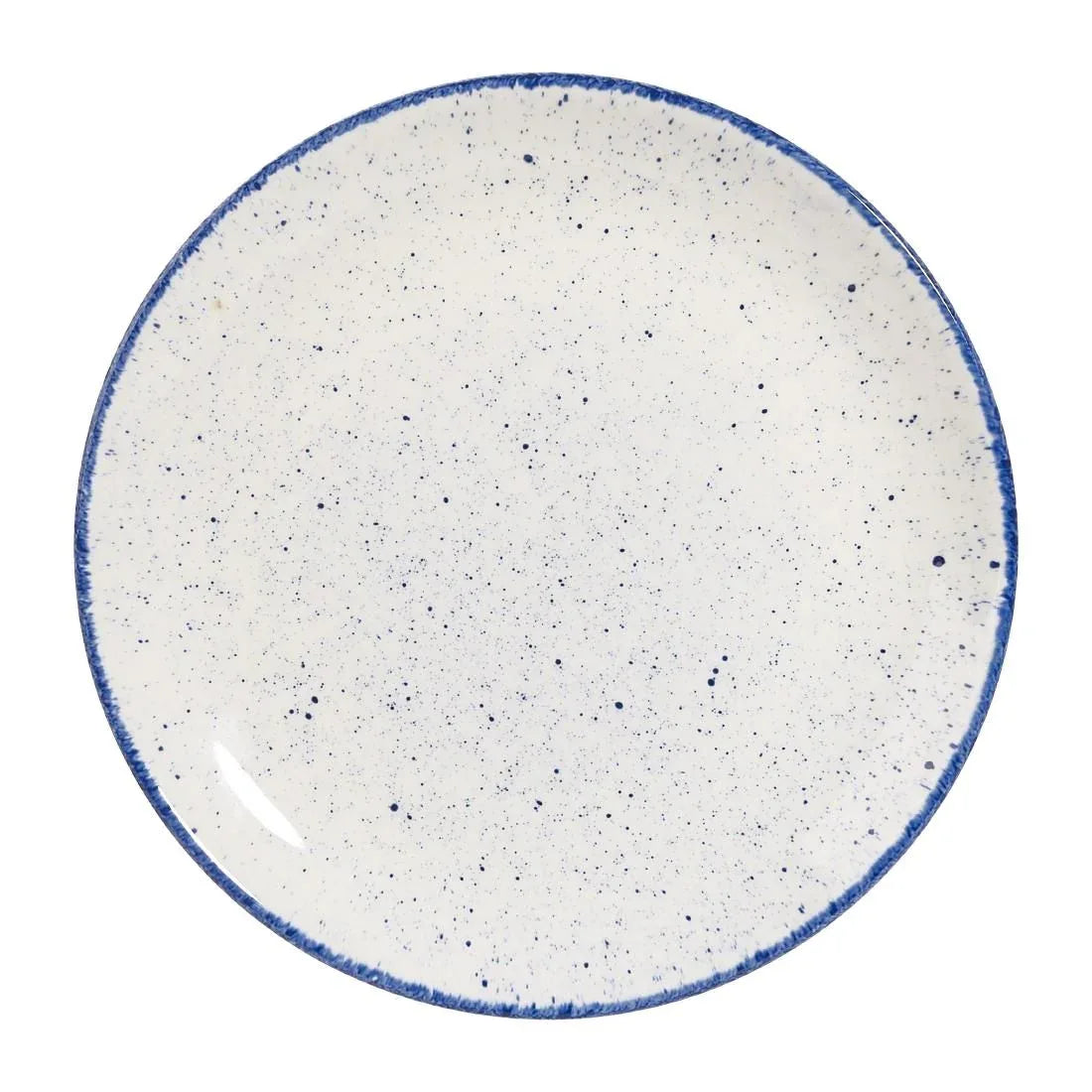 DS576 Churchill Stonecast Hints Coupe Plates Indigo Blue 217mm (Pack of 12) - JD Catering Equipment Solutions Ltd
