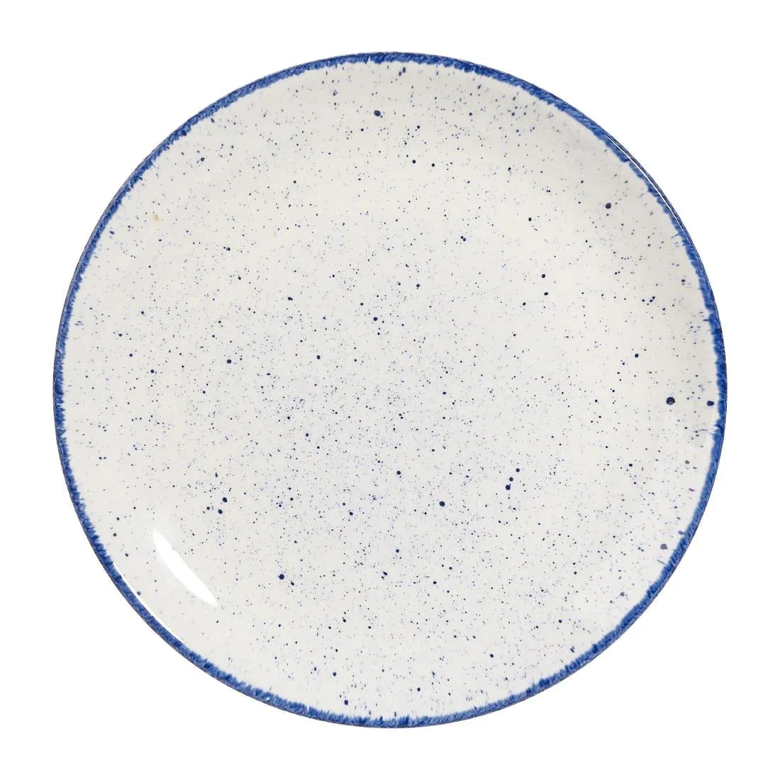 DS576 Churchill Stonecast Hints Coupe Plates Indigo Blue 217mm (Pack of 12) - JD Catering Equipment Solutions Ltd