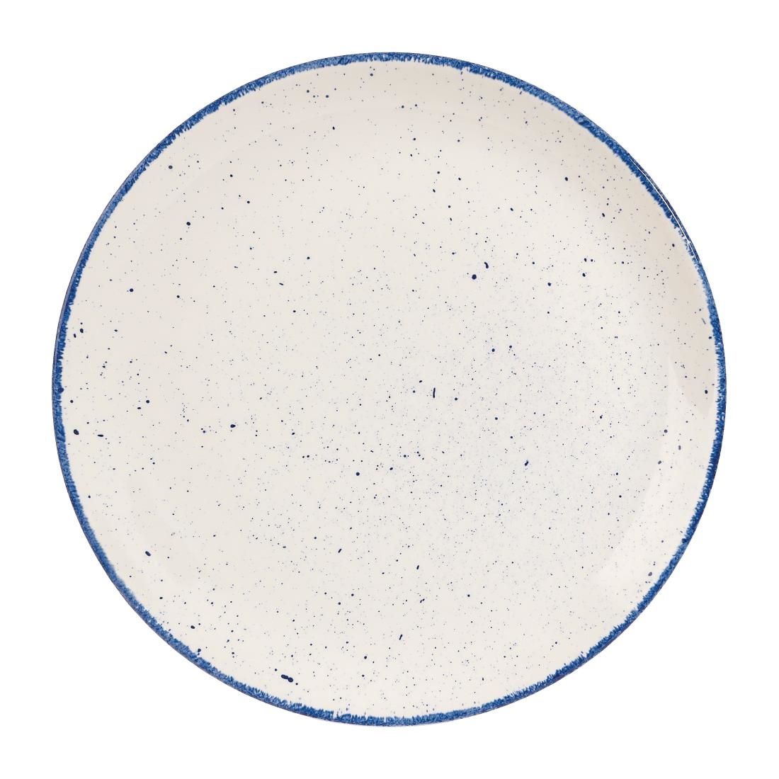 Churchill Stonecast Hints Coupe Plates Indigo Blue 288mm (Pack of 12) JD Catering Equipment Solutions Ltd