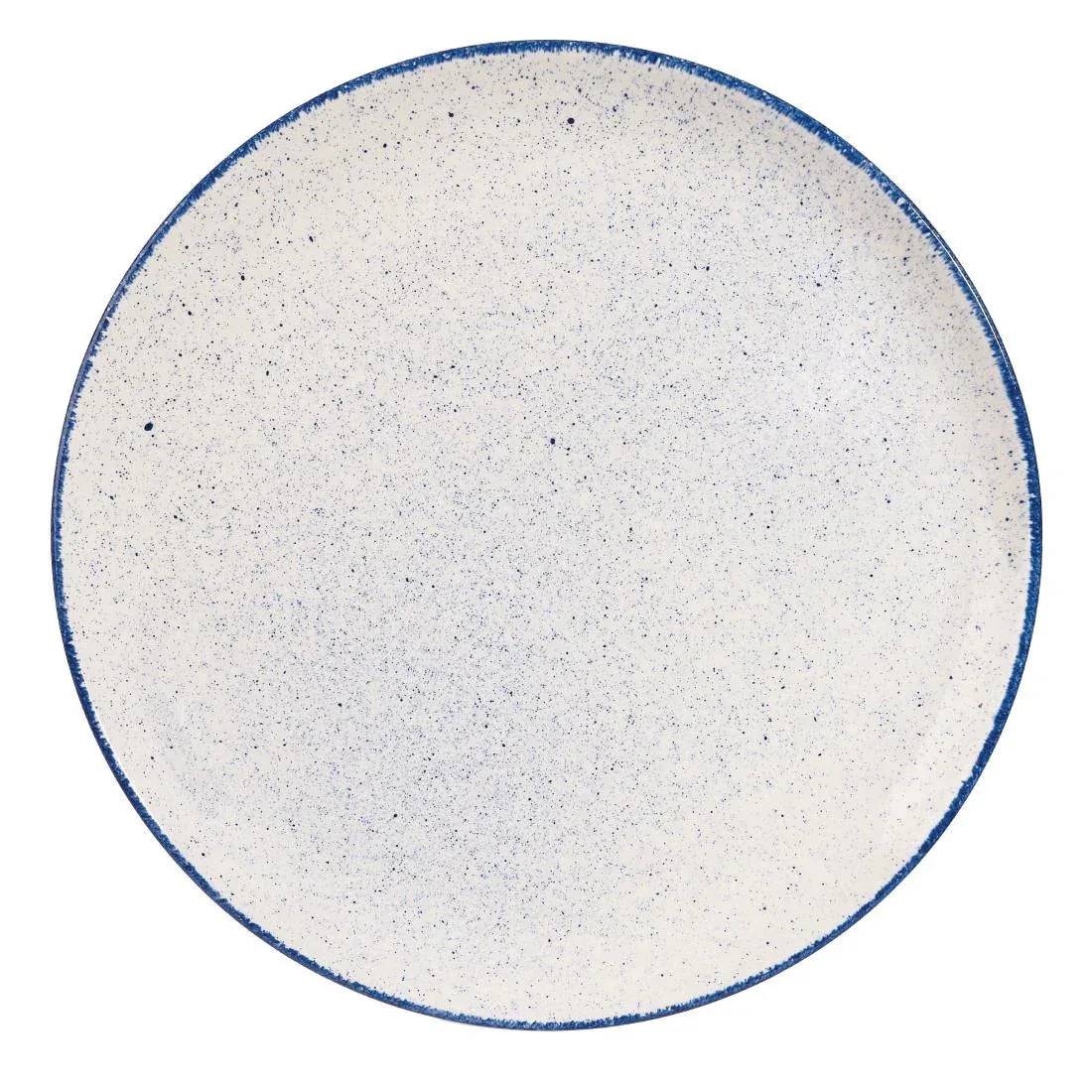 DS573 Churchill Stonecast Hints Coupe Plates Indigo Blue 324mm (Pack of 6) - JD Catering Equipment Solutions Ltd