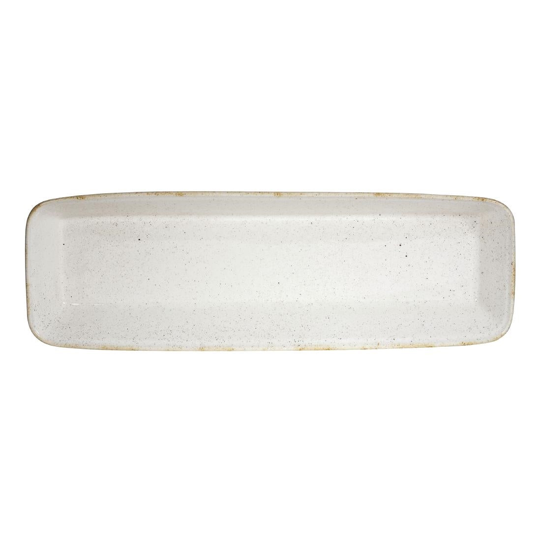Churchill Stonecast Hints Rectangular Baking Dishes Barley White 160 x 530mm JD Catering Equipment Solutions Ltd