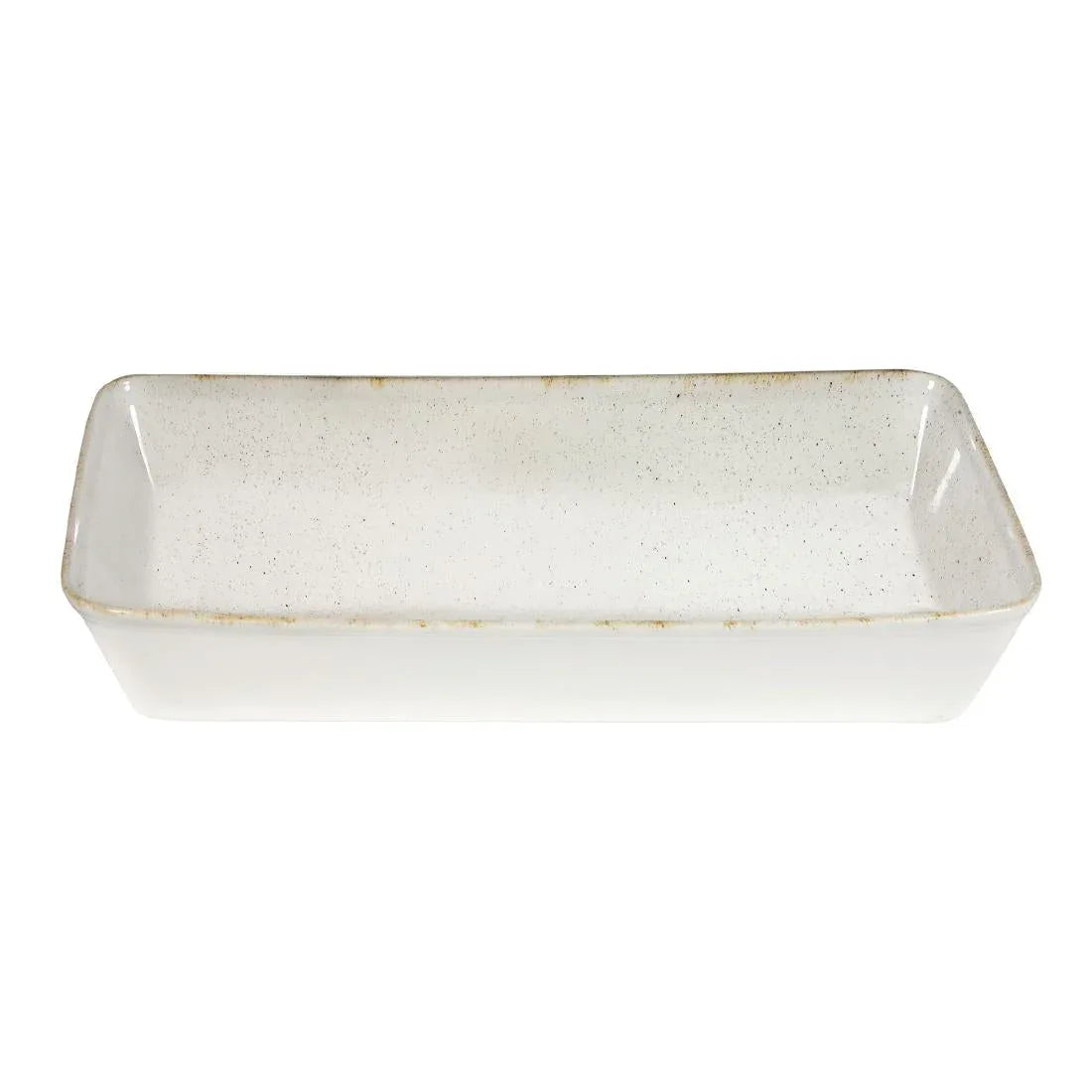 DY201 Churchill Stonecast Hints Rectangular Baking Dishes Barley White 250 x 380mm - JD Catering Equipment Solutions Ltd