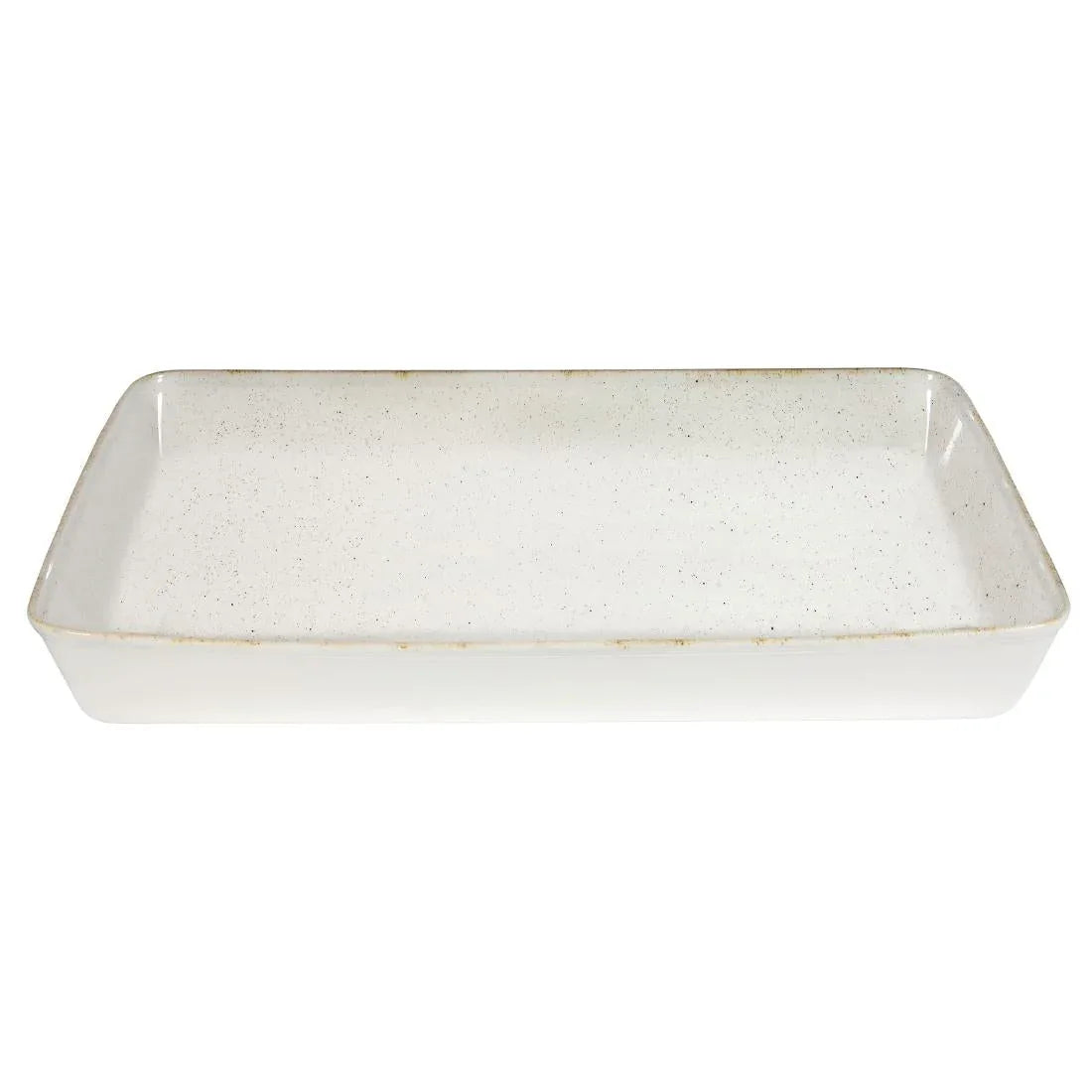 DY202 Churchill Stonecast Hints Rectangular Baking Dishes Barley White 325 x 530mm - JD Catering Equipment Solutions Ltd
