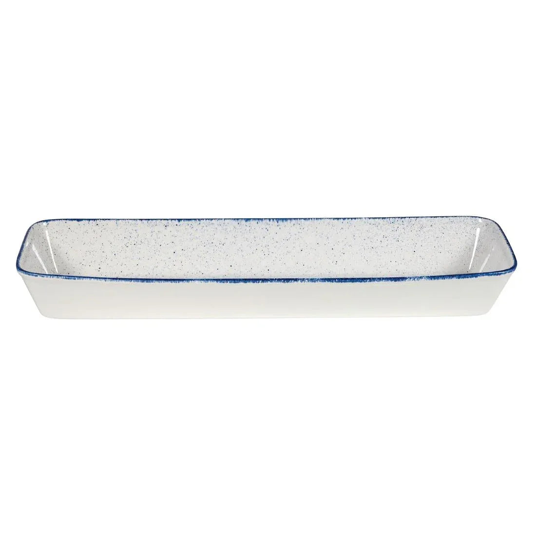 DY209 Churchill Stonecast Hints Rectangular Baking Dishes Indigo Blue 160 x 530mm - JD Catering Equipment Solutions Ltd