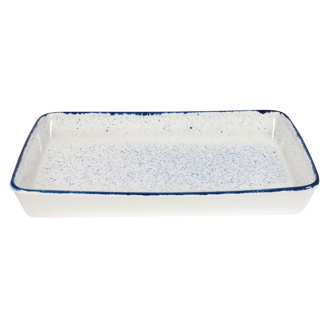 Churchill Stonecast Hints Rectangular Baking Dishes Indigo Blue 325 x 530mm JD Catering Equipment Solutions Ltd