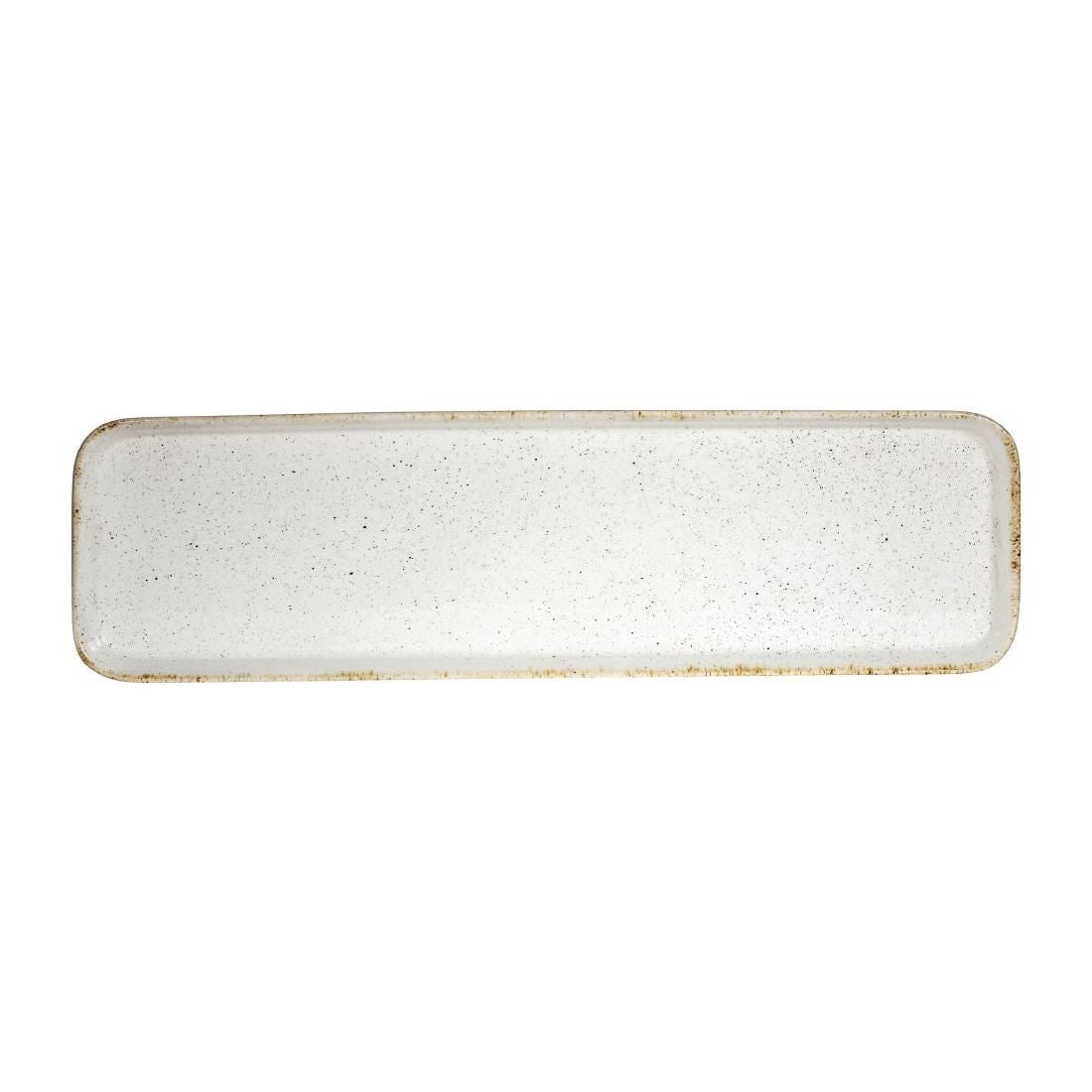 Churchill Stonecast Hints Rectangular Flat Trays Barley White 150 x 530mm JD Catering Equipment Solutions Ltd