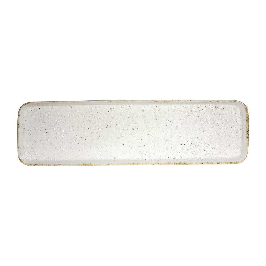 Churchill Stonecast Hints Rectangular Flat Trays Barley White 150 x 530mm JD Catering Equipment Solutions Ltd