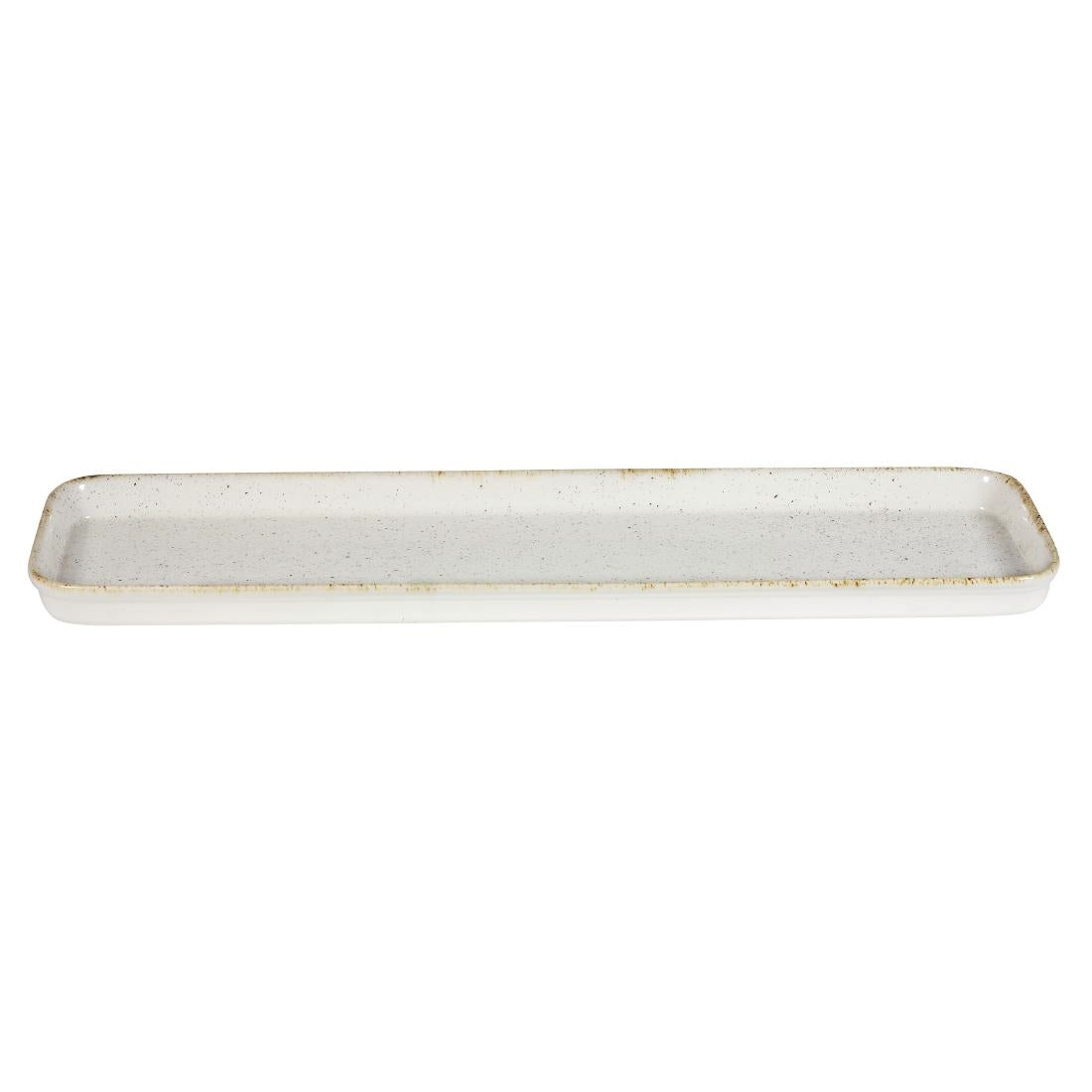 Churchill Stonecast Hints Rectangular Flat Trays Barley White 150 x 530mm JD Catering Equipment Solutions Ltd