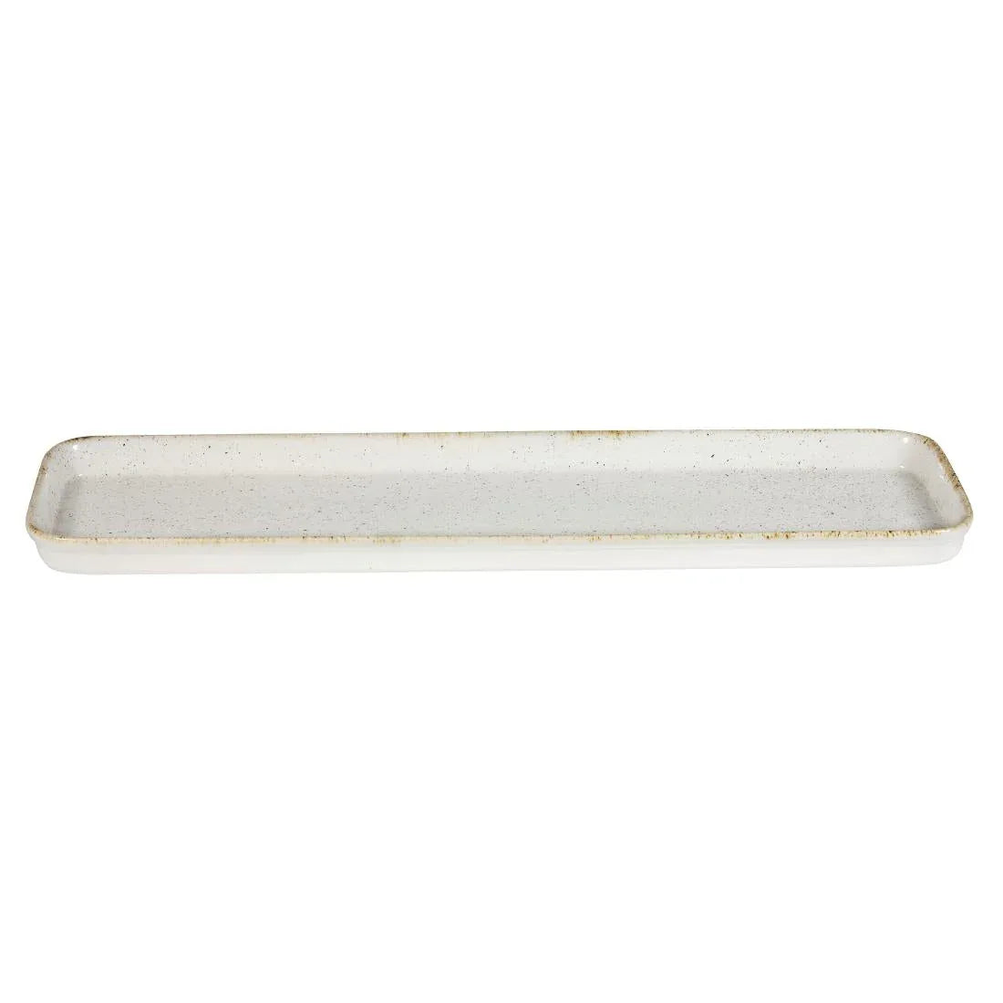 DY204 Churchill Stonecast Hints Rectangular Flat Trays Barley White 150 x 530mm - JD Catering Equipment Solutions Ltd