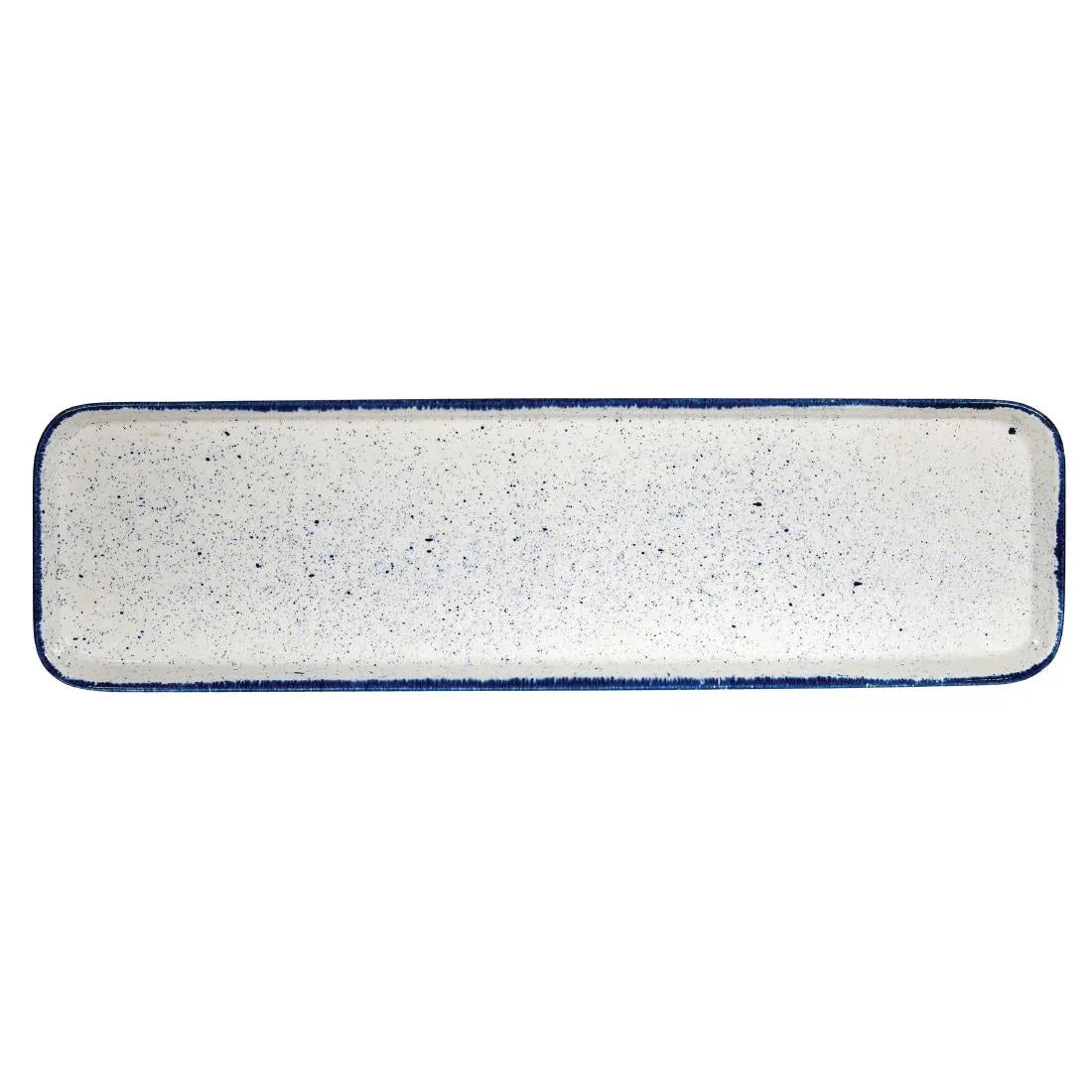 DY210 Churchill Stonecast Hints Rectangular Flat Trays Indigo Blue 150 x 530mm (Pack of 4) - JD Catering Equipment Solutions Ltd