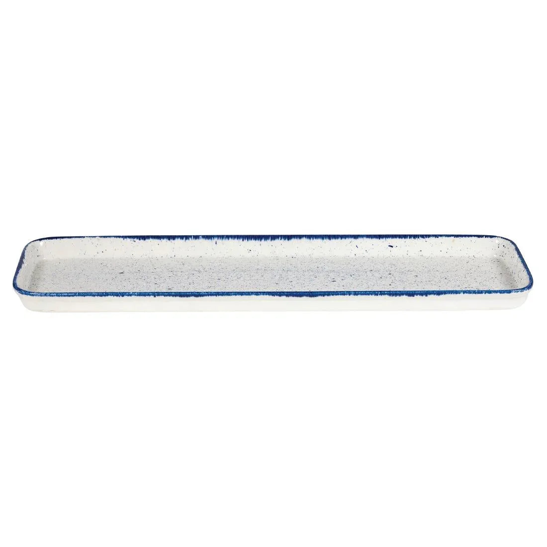 DY210 Churchill Stonecast Hints Rectangular Flat Trays Indigo Blue 150 x 530mm (Pack of 4) - JD Catering Equipment Solutions Ltd