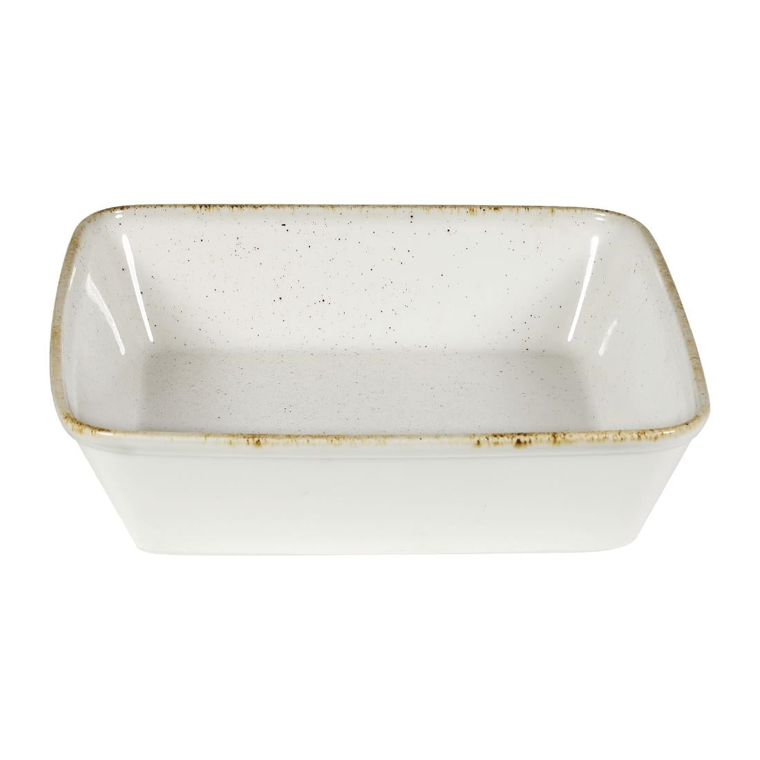 Churchill Stonecast Hints Square Baking Dishes Barley White 250mm (Pack of 6) JD Catering Equipment Solutions Ltd