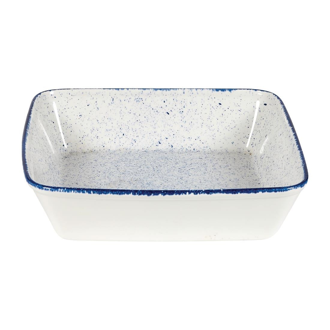 Churchill Stonecast Hints Square Baking Dishes Indigo Blue 250mm (Pack of 6) JD Catering Equipment Solutions Ltd