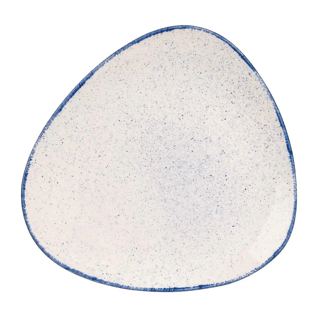 DS581 Churchill Stonecast Hints Triangular Plates Indigo Blue 265mm (Pack of 12) - JD Catering Equipment Solutions Ltd