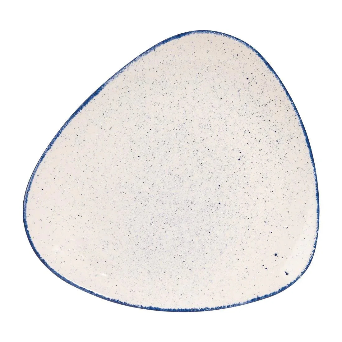 DS580 Churchill Stonecast Hints Triangular Plates Indigo Blue 311mm (Pack of 6) - JD Catering Equipment Solutions Ltd